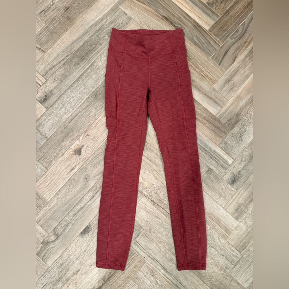 Lululemon Athletica Red Leggings